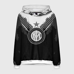 Толстовка-худи мужская FC Inter: Black Style, цвет: 3D-белый