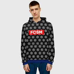 Толстовка-худи мужская FCSM Supreme, цвет: 3D-синий — фото 2