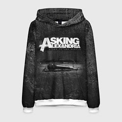 Толстовка-худи мужская Asking Alexandria: Black Micro, цвет: 3D-белый