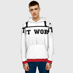 Толстовка-худи мужская Street workout v, цвет: 3D-красный — фото 2