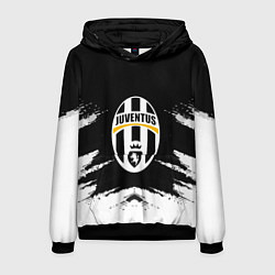 Толстовка-худи мужская FC Juventus, цвет: 3D-черный