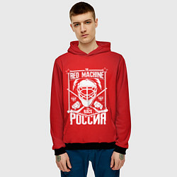 Толстовка-худи мужская Red machine is back, цвет: 3D-черный — фото 2