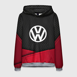 Толстовка-худи мужская Volkswagen: Grey Carbon, цвет: 3D-меланж