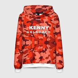 Толстовка-худи мужская Kenny: Obladaet Camo, цвет: 3D-белый