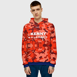 Толстовка-худи мужская Kenny: Obladaet Camo, цвет: 3D-синий — фото 2