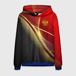 Толстовка-худи мужская RUSSIA SPORT: Gold Collection, цвет: 3D-синий