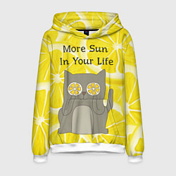 Толстовка-худи мужская More Sun In Your Life, цвет: 3D-белый