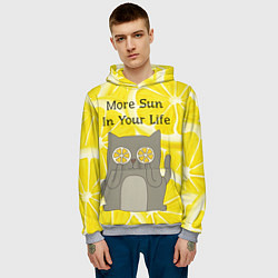 Толстовка-худи мужская More Sun In Your Life, цвет: 3D-меланж — фото 2