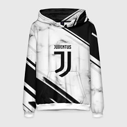Толстовка-худи мужская Juventus, цвет: 3D-белый