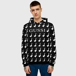 Толстовка-худи мужская GUSSI Black, цвет: 3D-черный — фото 2