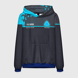 Толстовка-худи мужская Detroit: RK800, цвет: 3D-синий
