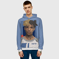 Толстовка-худи мужская XXXTentacion Art, цвет: 3D-белый — фото 2