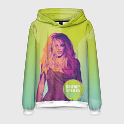 Толстовка-худи мужская Britney Spears, цвет: 3D-белый
