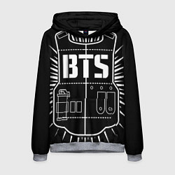 Толстовка-худи мужская BTS ARMY, цвет: 3D-меланж