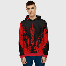 Толстовка-худи мужская Berserk Sword, цвет: 3D-красный — фото 2