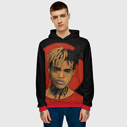 Толстовка-худи мужская XXXTentacion: Red Sun, цвет: 3D-красный — фото 2