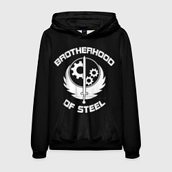 Толстовка-худи мужская Brothood of Steel, цвет: 3D-черный