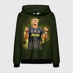 Толстовка-худи мужская Ronaldo: Juve Sport, цвет: 3D-черный