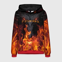 Мужская толстовка TES: Flame Wolf