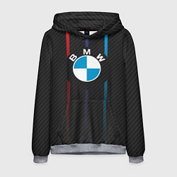 Толстовка-худи мужская BMW: Three Lines, цвет: 3D-меланж