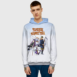 Толстовка-худи мужская Золотое божество, цвет: 3D-меланж — фото 2