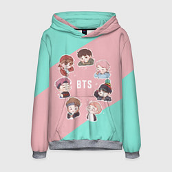 Толстовка-худи мужская BTS Boys, цвет: 3D-меланж