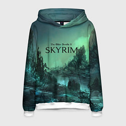 Толстовка-худи мужская SKYRIM, цвет: 3D-белый