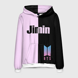 Толстовка-худи мужская BTS Jimin, цвет: 3D-белый