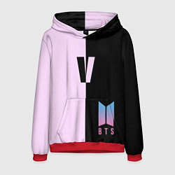 Толстовка-худи мужская BTS V, цвет: 3D-красный