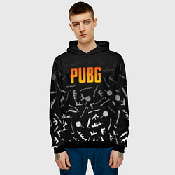 Толстовка-худи мужская PUBG Master, цвет: 3D-черный — фото 2