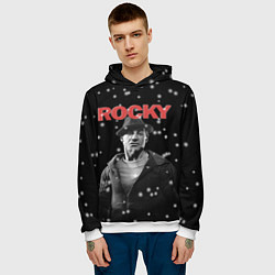 Толстовка-худи мужская Old Rocky, цвет: 3D-белый — фото 2