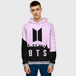 Толстовка-худи мужская BTS Boys, цвет: 3D-меланж — фото 2