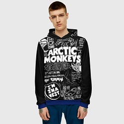 Толстовка-худи мужская Arctic Monkeys: I'm in a Vest, цвет: 3D-синий — фото 2