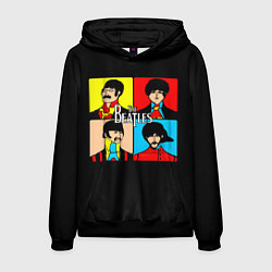 Толстовка-худи мужская The Beatles: Pop Art, цвет: 3D-черный