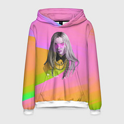 Толстовка-худи мужская Billie Eilish: Pink Fashion, цвет: 3D-белый