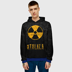 Толстовка-худи мужская STALKER: Radioactive, цвет: 3D-синий — фото 2