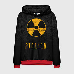 Толстовка-худи мужская STALKER: Radioactive, цвет: 3D-красный