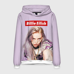 Толстовка-худи мужская Billie Eilish: Bored, цвет: 3D-белый