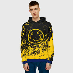 Толстовка-худи мужская NIRVANA, цвет: 3D-синий — фото 2