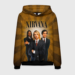 Толстовка-худи мужская Nirvana, цвет: 3D-черный
