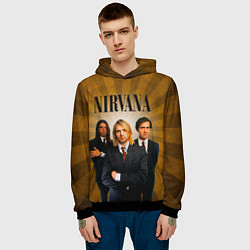 Толстовка-худи мужская Nirvana, цвет: 3D-черный — фото 2