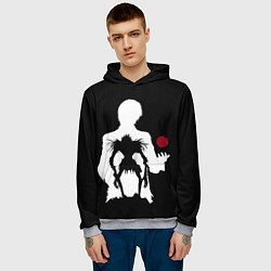 Толстовка-худи мужская Рюк в свете, цвет: 3D-меланж — фото 2