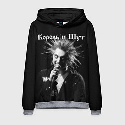 Толстовка-худи мужская Король и Шут Анархия, цвет: 3D-меланж