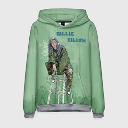 Мужская толстовка Billie Eilish: Green Motive