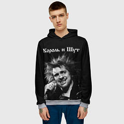 Толстовка-худи мужская Король и Шут, цвет: 3D-меланж — фото 2