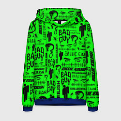 Толстовка-худи мужская Billie Eilish: Bad Guy, цвет: 3D-синий