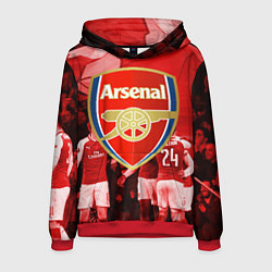 Толстовка-худи мужская Arsenal, цвет: 3D-красный