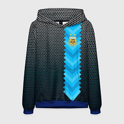 Толстовка-худи мужская Аргентина форма, цвет: 3D-синий