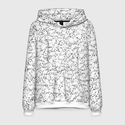 Толстовка-худи мужская Белые мыши, цвет: 3D-белый