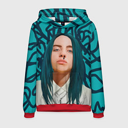 Толстовка-худи мужская Billie Eilish, цвет: 3D-красный